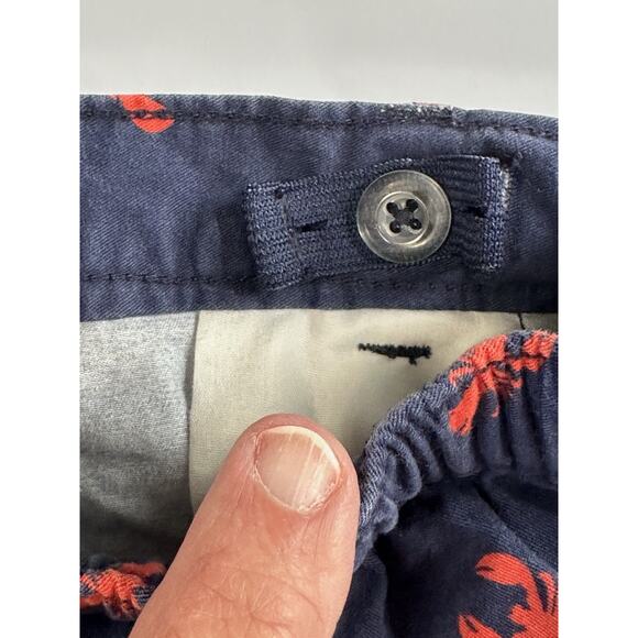 Old Navy Little Girl’s Shorts Size 5T Blue with Red Lobsters Adjustable Waist - Picture 9 of 9